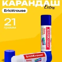 Клей-карандаш, ErichKrause Extra, PVP, усиленная формула, 21 г
