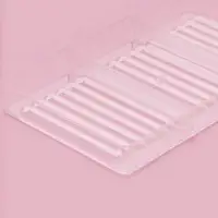 Форма для шоколада &laquo;Соломка&raquo;, пластик, 20&times;12&times;2.5 см, 18 ячеек 8.5&times;0.5 см, прозрачная