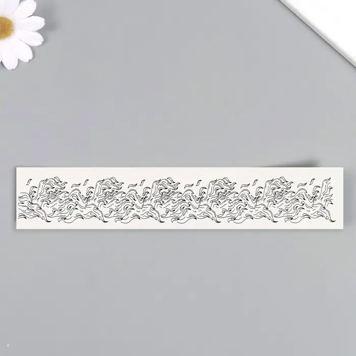 Переводная тату на тело чёрная «Браслет. Огонь», 20×3 см Переводная тату на тело чёрная «Браслет. Огонь», 20×3 см