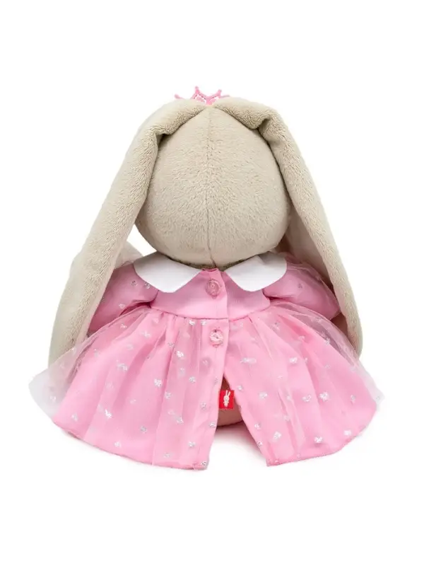Мягкая игрушка &laquo;Зайка Ми&raquo; в платье и розовой диадеме, 18 см