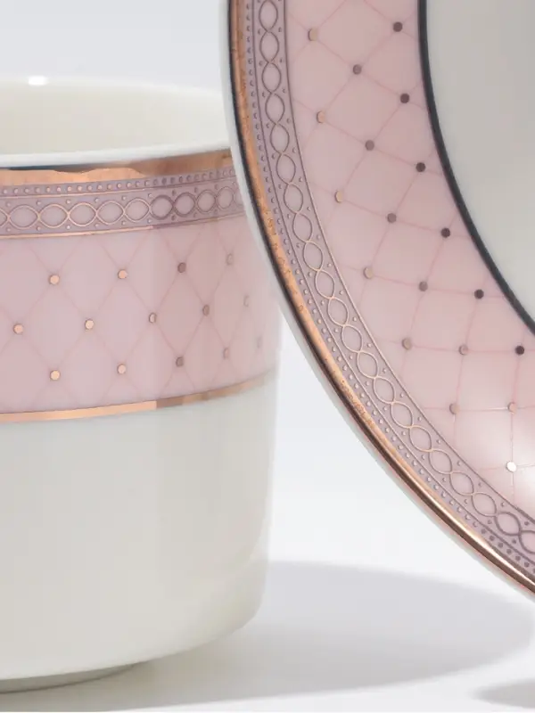 Чайный сервиз WY Paradaise, 12 предметов, кружка 250 мл 6 шт., блюдце d=15.5 см 6 шт., фарфор