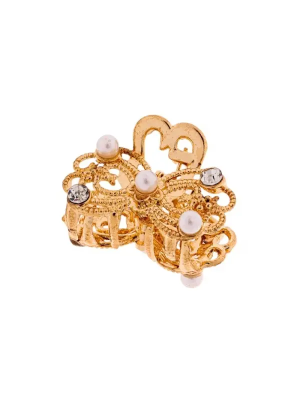 Крабик для волос «Морская сказка», бантик, 2.5 см, золото Крабик для волос «Морская сказка», бантик, 2.5 см, золото