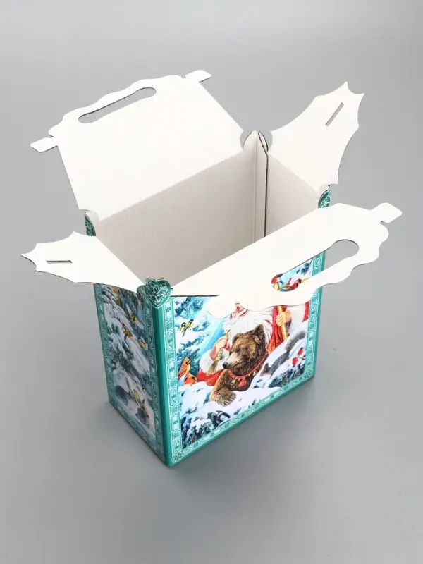 Подарочная новогодняя коробка «Зимняя сказка», для сладких подарков, 17.8×10×32.5 см Подарочная новогодняя коробка «Зимняя сказка», для сладких подарков, 17.8×10×32.5 см