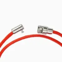 Браслет-оберег &laquo;Красная нить&raquo;, на удачу, клевер контурный, цвет серебро, 23 см