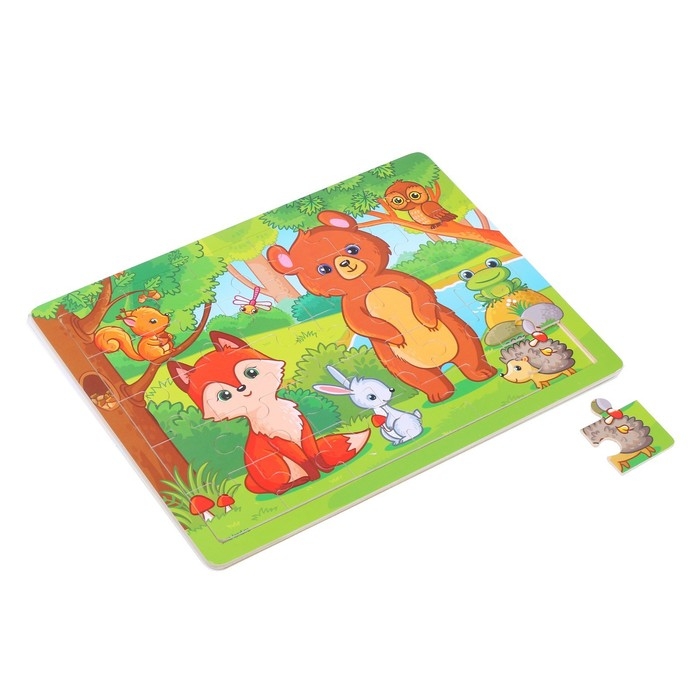 Пазл большой «Лес», 30 элементов Пазл большой «Лес», 30 элементов