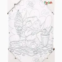 Картина по номерам на холсте с подрамником &laquo;Монстрик&raquo;, 20&times;30 см