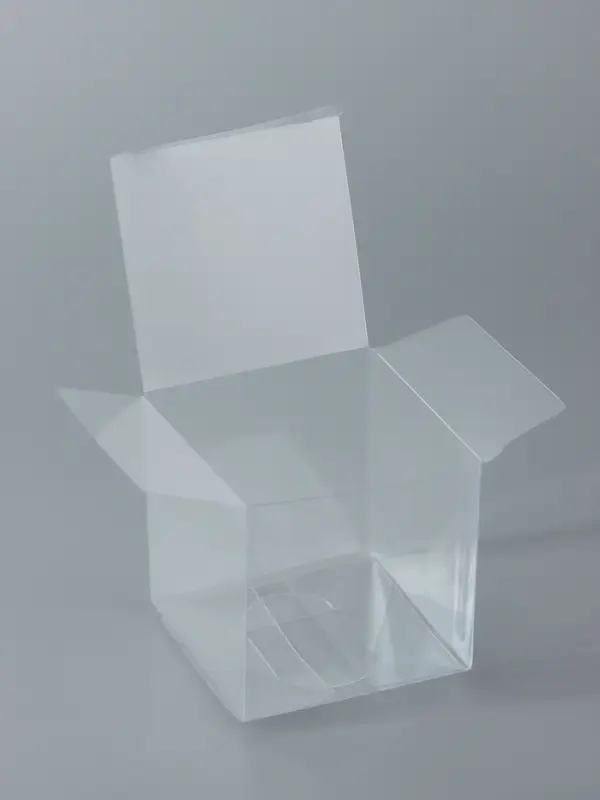 Складная коробка из PVC, прозрачная, 7&times;7&times;7 см