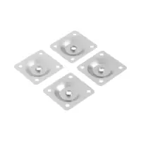 Крепления для мебельных ножек CAPPIO, 50&times;50 мм с закладной гайкой М8, угол14*, 4 шт.