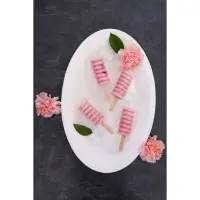 Форма для мороженого Доляна &laquo;Моника&raquo;, силикон, 19.5&times;11 см, 4 ячейки (6.7&times;3.2 см), МИКС