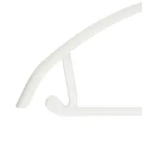 Вешалка для одежды тм VETTA, 40х21,5х1 см, пластик с покрытием софт тач, цвет белый