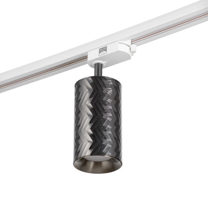 Светильник трековый SIMPLE Светильник трековый SIMPLE "Астер" GU10 220В черный хром 7,5х7,5х20 см