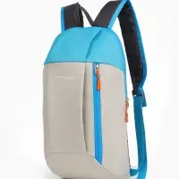 Рюкзак спортивный TEXTURA, на молнии, с карманом, размер 20&times;11&times;39 см, бежевый/голубой