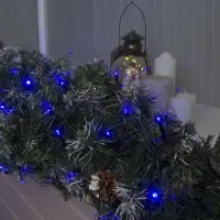 Гирлянда &laquo;Нить&raquo; 20 м, IP44, тёмная нить, 200 LED, свечение синее, 8 режимов, 220 В