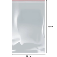 Пакет с замком (Zip Lock) 20x30 см., 35мкм, 1000 шт/ уп