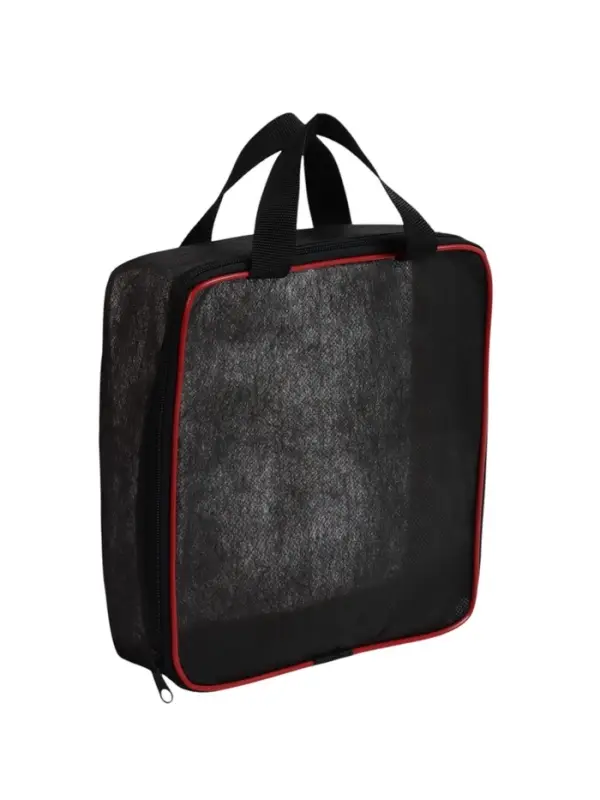 Сумка дорожная, ручная, 20&times;5&times;22.5 см, PVC, черная