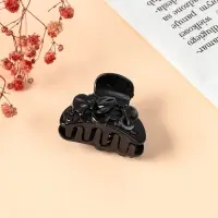 Крабик для волос &laquo;Глянец&raquo;, бабочки, 4 см, чёрный