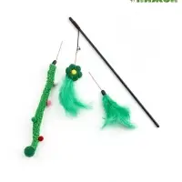 Дразнилка для кошек, с 3 сменными насадками