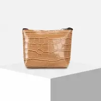 Кошелёк-монетница на молнии, 11.5&times;3&times;9 см, с текстурой, МИКС