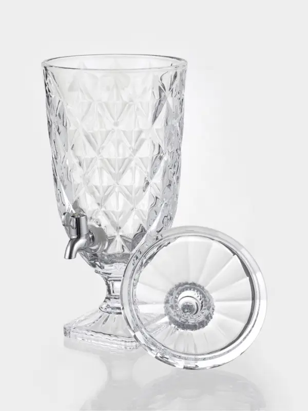 Диспенсер &laquo;Круиз&raquo;, 7 л, 20&times;55 см, на ножке, стекло, прозрачный