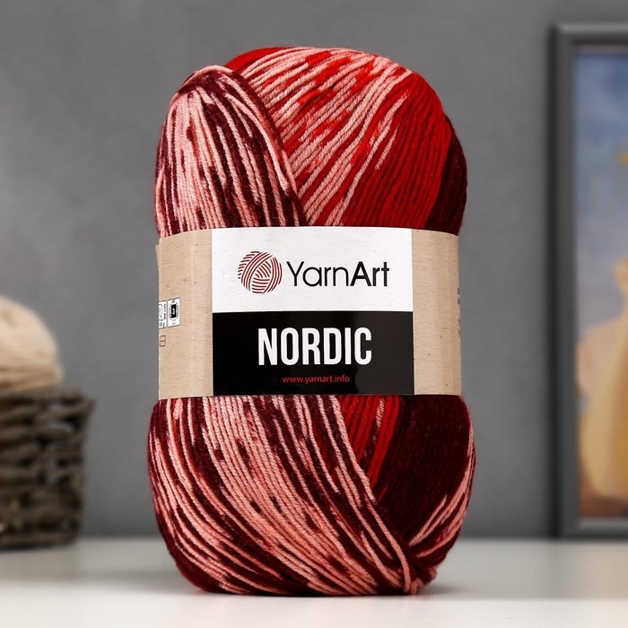 Пряжа  Пряжа "Nordic" 20% шерсть, 80% акрил 510м/150гр (664)