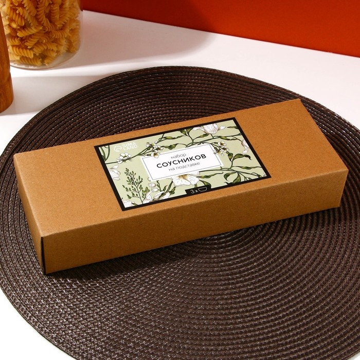 Соусники на подставке «Сакура», 3 шт Соусники на подставке «Сакура», 3 шт