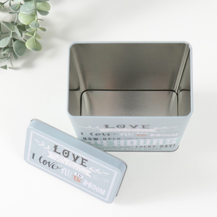 Шкатулка металл прямоугольная Шкатулка металл прямоугольная "Я люблю тебя до луны" 7,8х12,2х18,6 см
