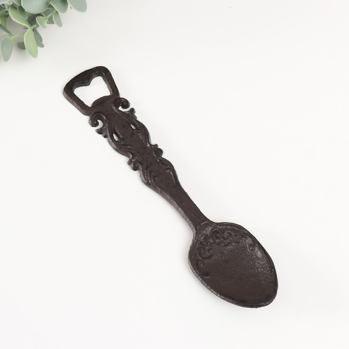 Сувенир чугун открывашка  Сувенир чугун открывашка "Ложка" 23,5х5х2,2 см