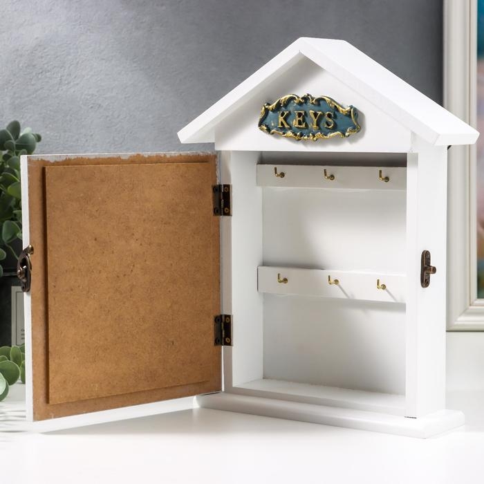 Ключница дерево 6 крючков Ключница дерево 6 крючков "Плюмерии" 28х22х6,3 см