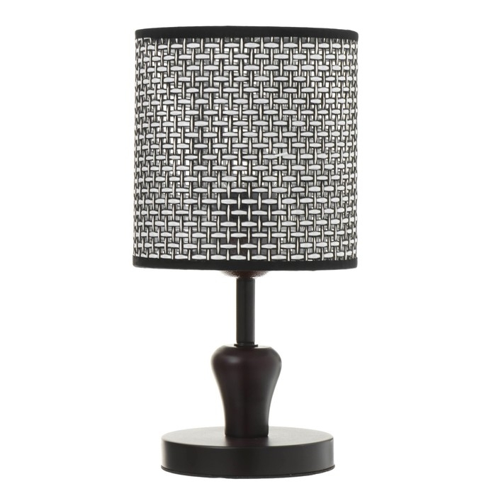 Настольная лампа Настольная лампа "Тирел" Е27 40Вт черный 16х16х30 см RISALUX