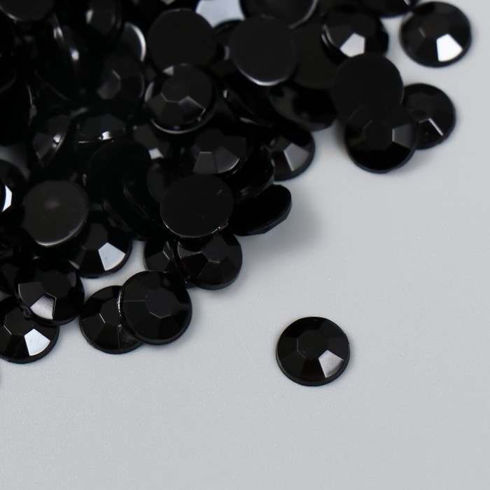 Декор для творчества пластик Декор для творчества пластик "Стразы. Полночь" набор 300 шт d=0,8 см