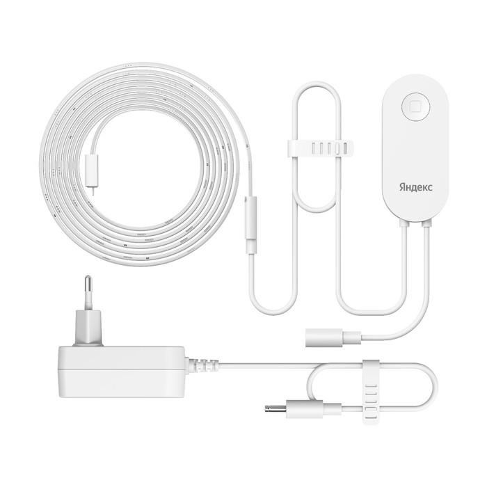 Светодиодная лента Яндекс YNDX-00544,3 м,Wi-FI,Matter,IP65,250лм/м,24 LED/м,RGB, контроллер
