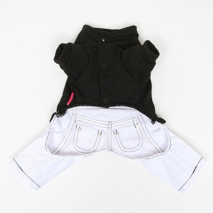 Комбинезон Комбинезон "Единорог", размер 16 (ДС 36 см, ОГ 46 см, ОШ 35 см), чёрно-белый