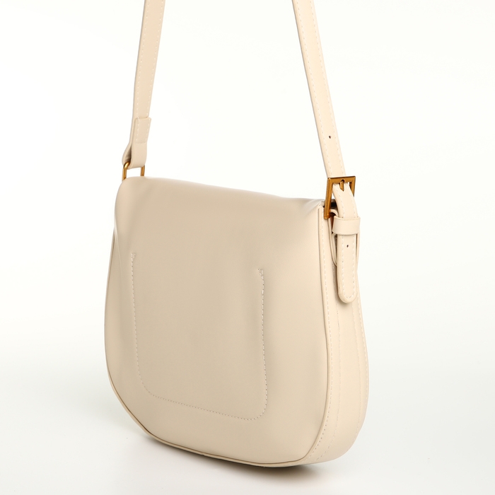 Сумка женская на клапане TEXTURA, средний размер, цвет молочный Сумка женская на клапане TEXTURA, средний размер, цвет молочный