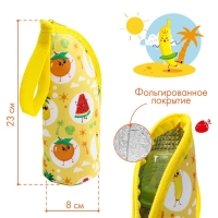 Термо-чехол для бутылочки «Фруктовая тусовка» на молнии