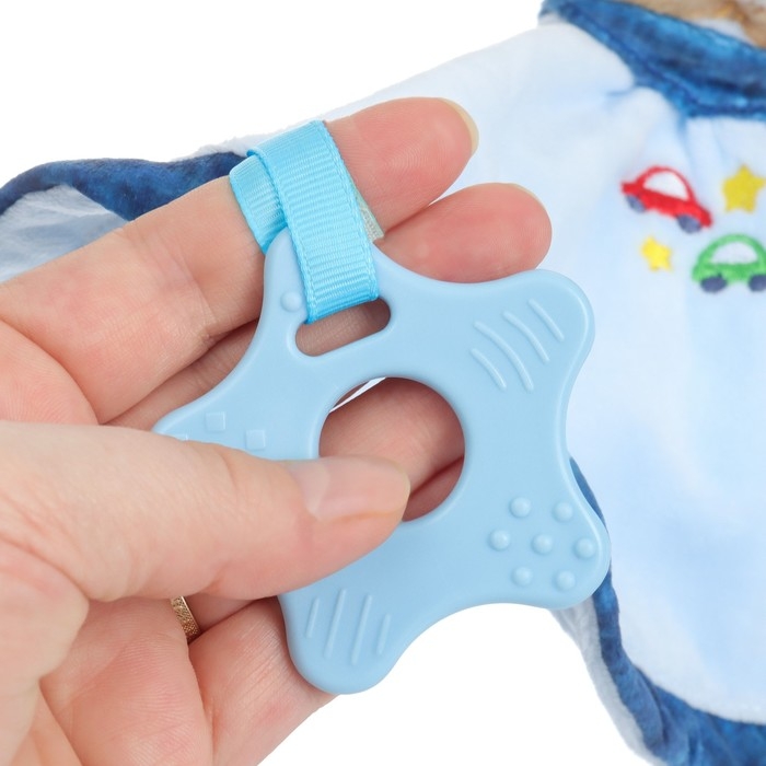 Комфортер - игрушка «Мишка», погремушка, цвет голубой, Mum&Baby Комфортер - игрушка «Мишка», погремушка, цвет голубой, Mum&Baby