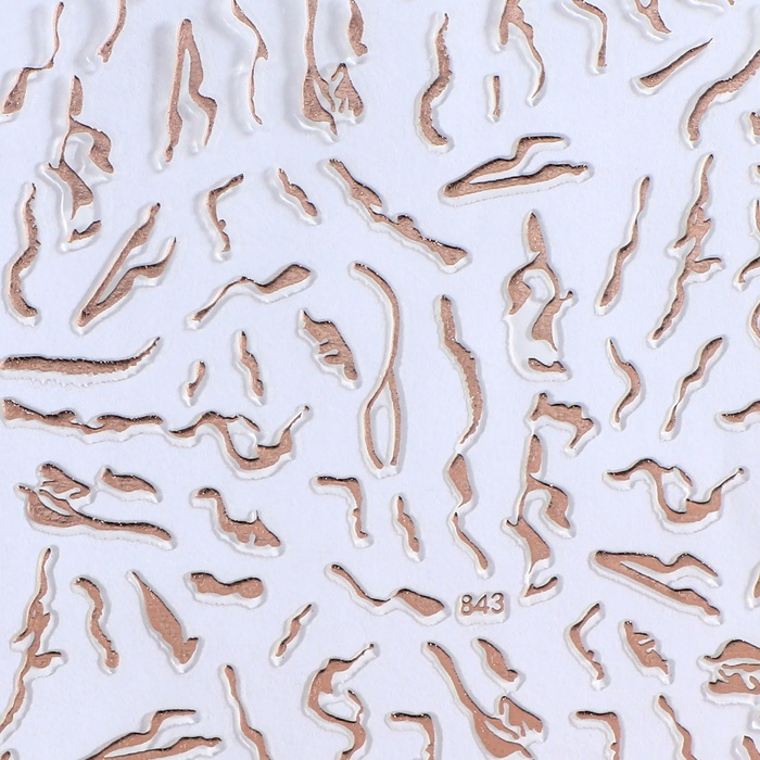 Наклейки для ногтей «Мрамор», металлизированные, цвет золотистый Наклейки для ногтей «Мрамор», металлизированные, цвет золотистый