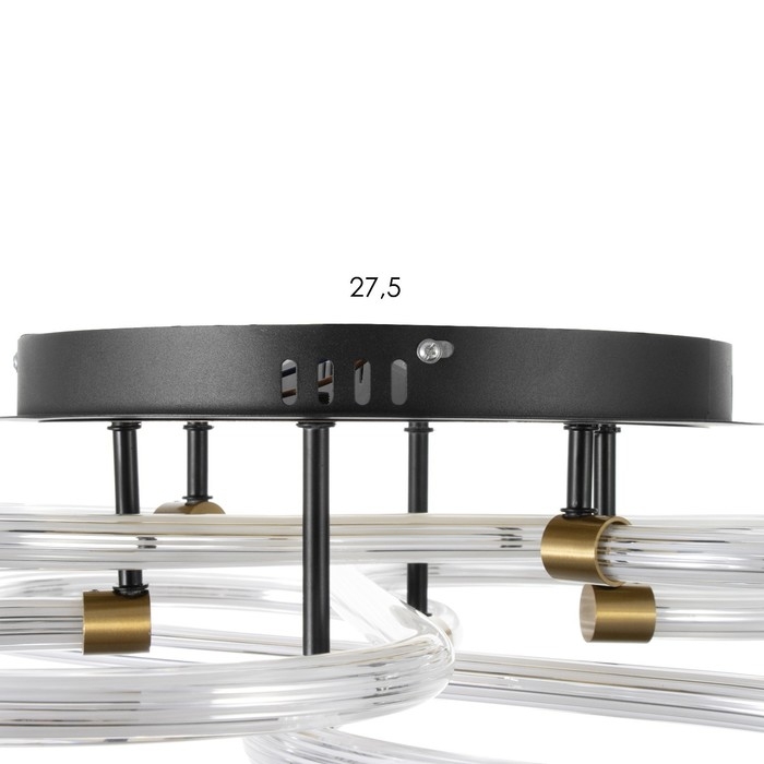 Люстра Люстра "Риоли" LED 96Вт золото 60х60х6 см BayerLux