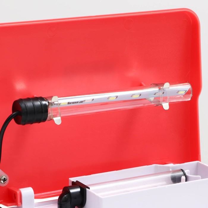 Аквариум SeaStar HX-180F в комплекте: LED-лампа, фильтр, 3,5 л, красный Аквариум SeaStar HX-180F в комплекте: LED-лампа, фильтр, 3,5 л, красный