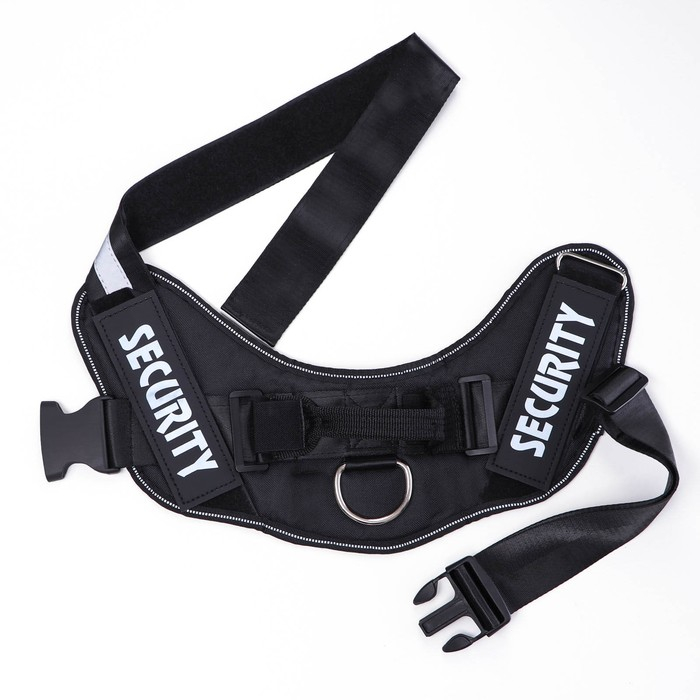 Шлейка К9 мягкая светоотражающая, размер ХL, ОГ 80-95 см, вес 30-45 кг, чёрная Шлейка К9 мягкая светоотражающая, размер ХL, ОГ 80-95 см, вес 30-45 кг, чёрная