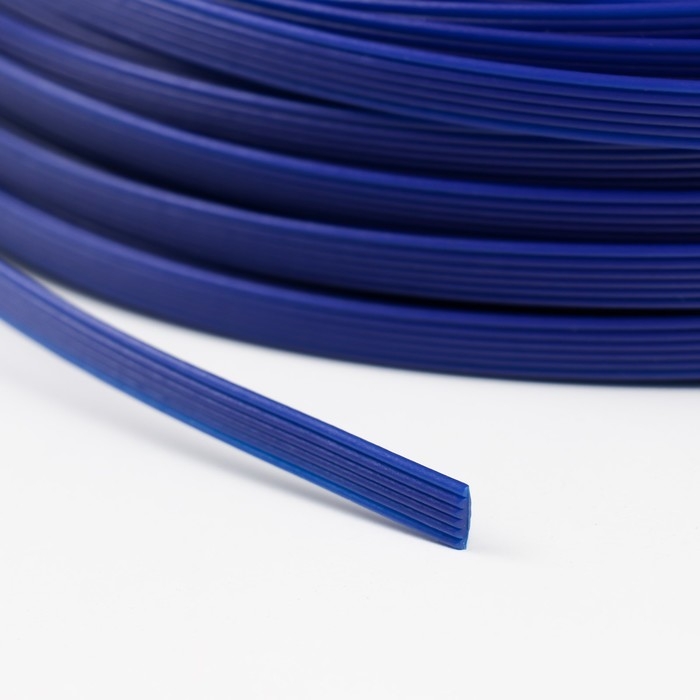 Ротанг искусственный 8 мм 100 м волна (синий) Ротанг искусственный 8 мм 100 м волна (синий)