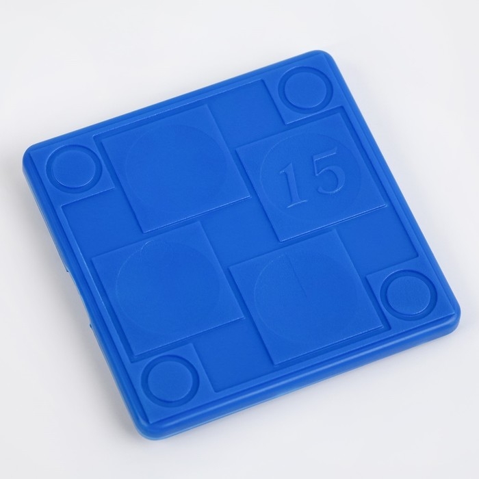 Головоломка  Головоломка "Пятнашки", логическая настольная игра, синие