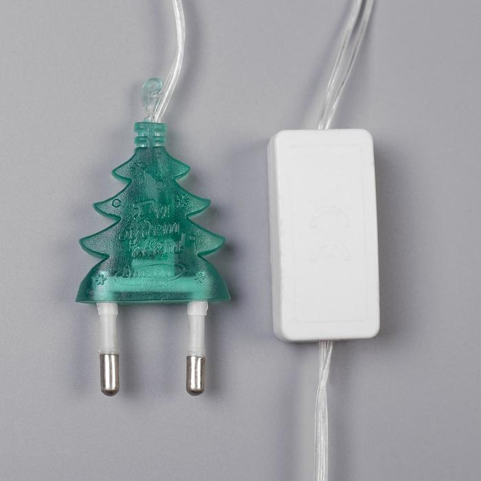 Светодиодная фигура «С Новым Годом» 43 × 25 см, пластик, 220 В, свечение мульти (RG/RB)