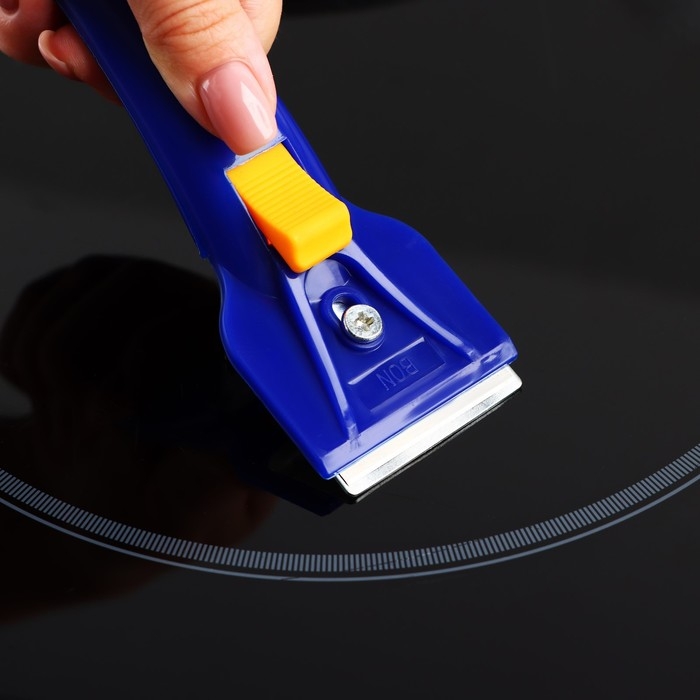 Скребок для стеклокерамики Доляна «Базис», 16 см, цвет МИКС Скребок для стеклокерамики Доляна «Базис», 16 см, цвет МИКС