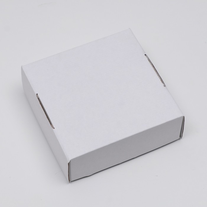 Коробка самосборная, крафт, белая, 16 х 16 х 6 см Коробка самосборная, крафт, белая, 16 х 16 х 6 см