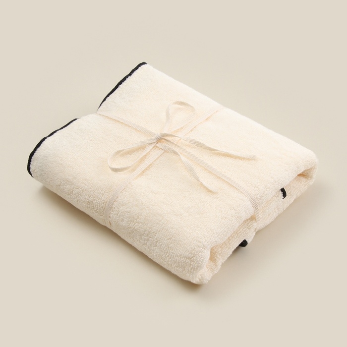 Полотенце махровое SL HOME: Black Frame Полотенце махровое SL HOME: Black Frame "Айвори" 90х150 см, 100% хлопок, 470 г/м2