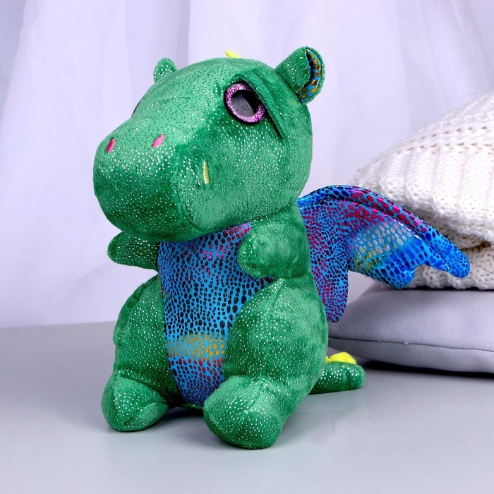 Мягкая игрушка «Дракон», цвет зелёный Мягкая игрушка «Дракон», цвет зелёный