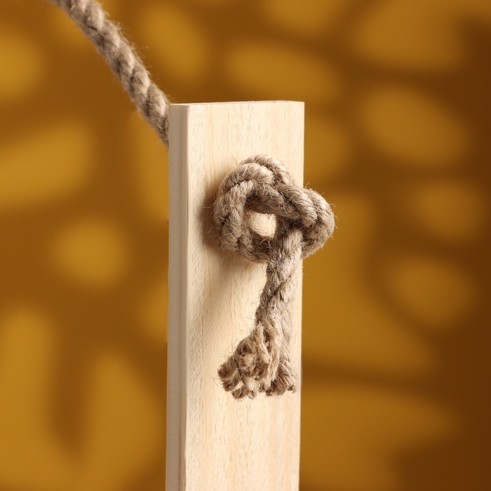 Кашпо деревянное, 15×12×9,5(25) см  Кашпо деревянное, 15×12×9,5(25) см "Поздравляю", ручка верёвка, гравировка