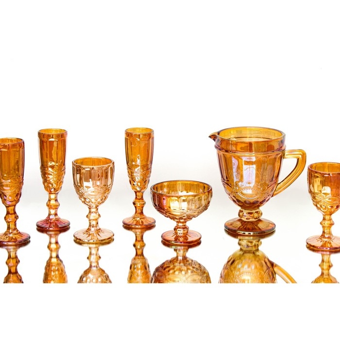 Набор бокалов для шампанского стеклянный Magistro «Ла-Манш», 160 мл, 7×20 см, 6 шт, цвет янтарный Набор бокалов для шампанского стеклянный Magistro «Ла-Манш», 160 мл, 7×20 см, 6 шт, цвет янтарный