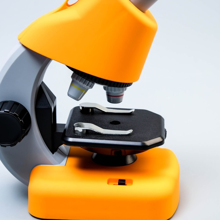 Микроскоп Микроскоп "Юный биолог" кратность до х1200, желтый, подсветка