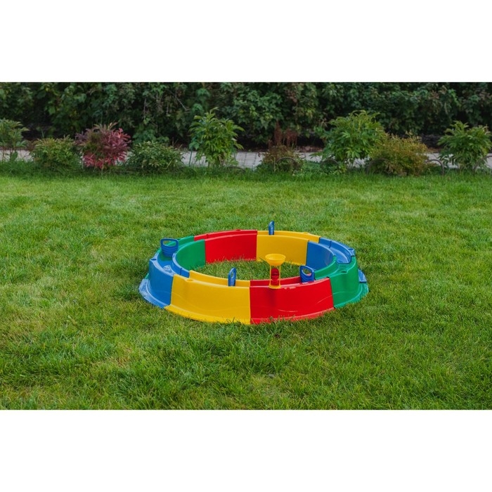 Песочница детская пластиковая, 136 × 136 × 18 см, с набором для игр, «Туба-Дуба» Песочница детская пластиковая, 136 × 136 × 18 см, с набором для игр, «Туба-Дуба»